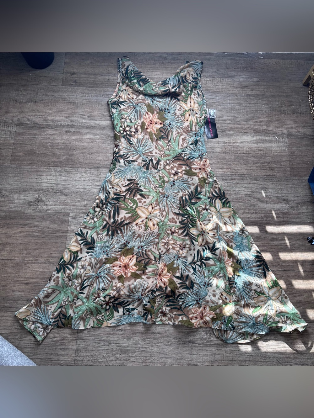 Fairycore Tropical Floral Print Midi Dress Cottagecore Boho Y2K Wedding Formal